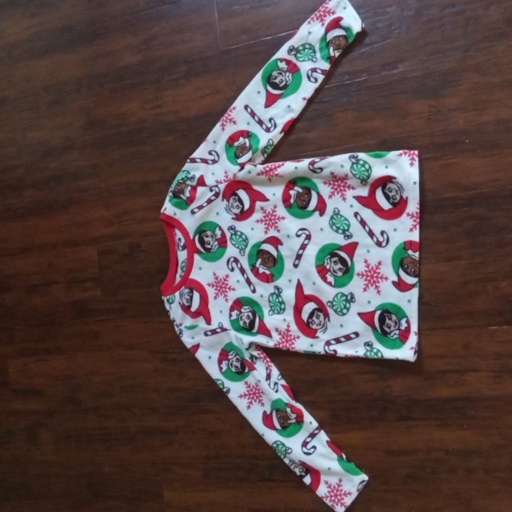 Elf on the Shelf Fleece PJ Top Size 10/12